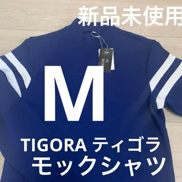 새상품 사이즈 M TIGORA 티고라 W 페이스 모크 셔츠 네이비 계열