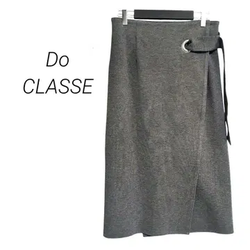두클라쎄 / 랩스커트 타이트 스커트 랩 스커트 그레이 M 세련된