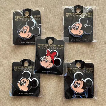 미키 & 미니 마우스 버튼 커버 5개 세트