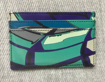 에밀리오 푸치 에나멜 카드 케이스 블루