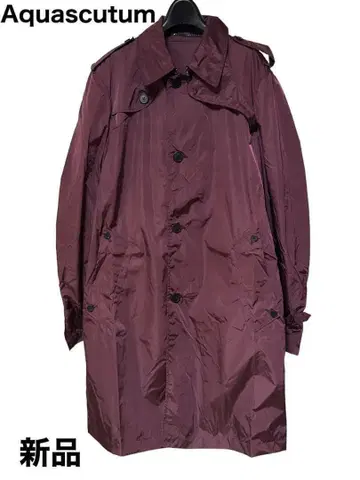 아쿠아 스큐텀 트렌치코트 와인 레드
