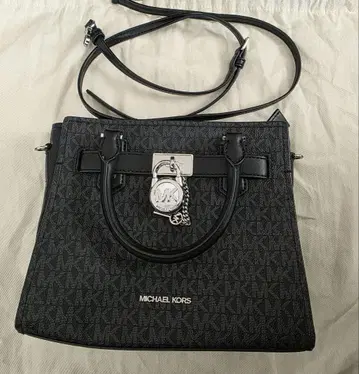새상품급! MICHAEL KORS 핸드백 해밀턴 사첼 스몰 블랙