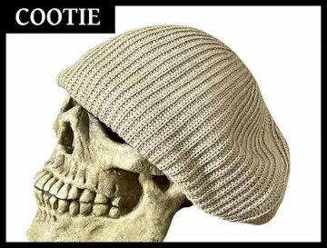 새상품급 쿠티 코튼 아크릴 니트 베레 베레모 모자 베이지