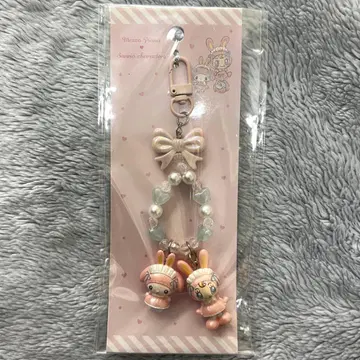 산리오 헬로키티 메조피아노 콜라보 핑크 키링