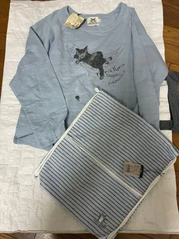 WACHI FIELD 라이트 블루 긴팔 T셔츠 M 와치필드 냅색