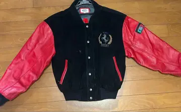 페라리 바시티 자켓 블랙/레드
