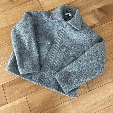 새상품급 H&M 그레이 집업 자켓