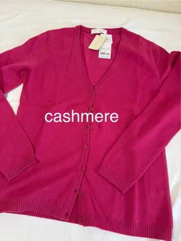 미사용 유니클로 캐시미어 V넥 가디건