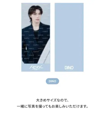 SEVENTEEN DINO 빅 사진 슬로건