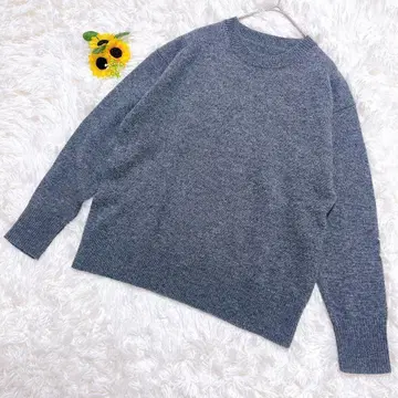 작은 사이즈 무인양품 울 100% 긴팔 니트 스웨터 심플 스테디셀러 S