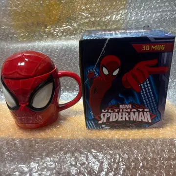 익명 배송 스파이더맨 3D 머그 빨간색