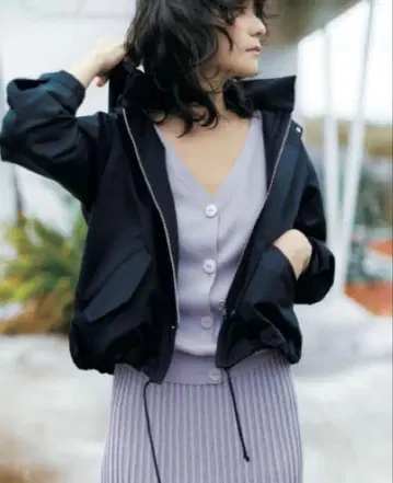 Mystrada 레이스업 블루종 네이비