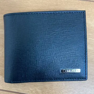 Calvin Klein 블랙 이단 접이식 지갑