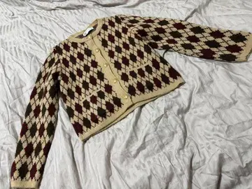 ZARA 아가일 무늬 긴팔 니트 스웨터