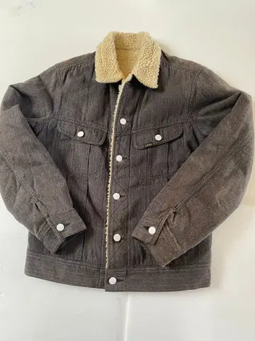 Lee 리 보아 안감 스트라이프 데님 자켓 G 스톰 라이더 런치