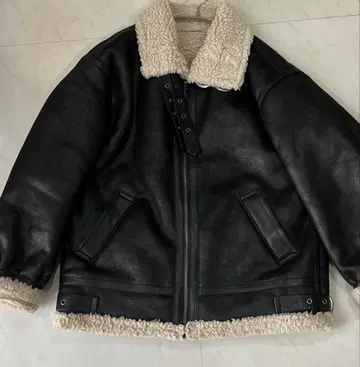 Ungrid 페이크 무스탕 보아 블루종