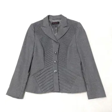 ESCADA 에스카다 테일러드 자켓 울 캐시미어 혼방 그레이 34