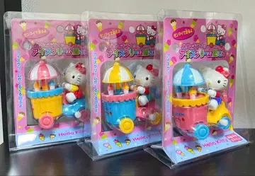 헬로키티 아이스크림 가게 태엽 주행 3종 미개봉 단종 레어