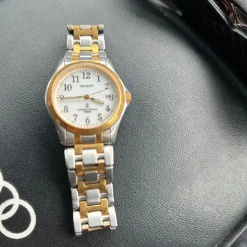 ORIENT 쿼츠 손목시계 실버/골드