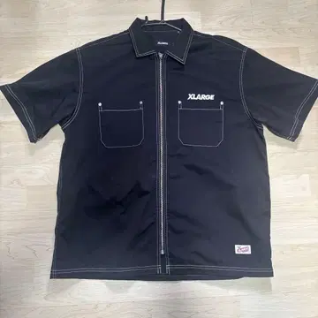 XLARGE 블랙 워크 셔츠 L 사이즈