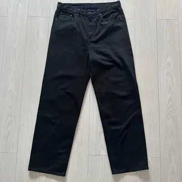 새상품급 무인양품 데님 와이드 팬츠 W32 x L29 오가닉 코튼