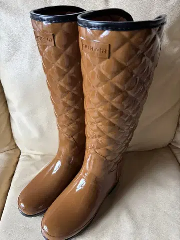 HUNTER 퀼팅 부츠