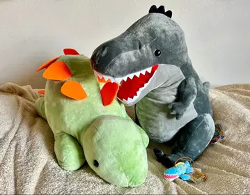 공룡 시대 봉제 인형 3체 세트