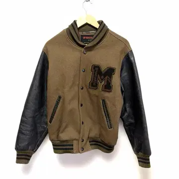 크리스마스 SALE 새상품급 McGREGOR 소가죽 바시티 자켓