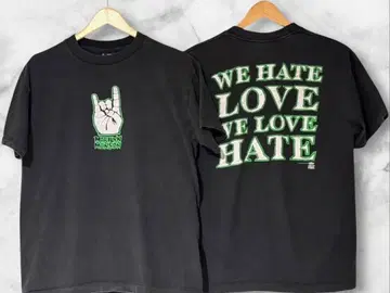 Marilyn Manson XL T셔츠 블랙