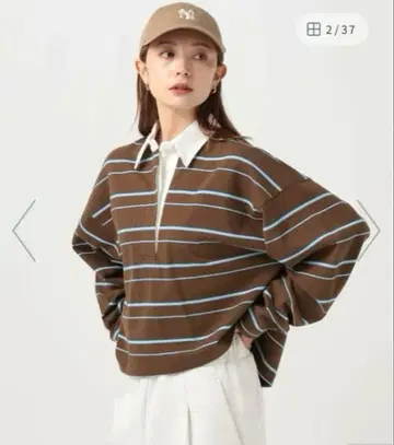 bayflow 멀티 보더 폴로 T셔츠