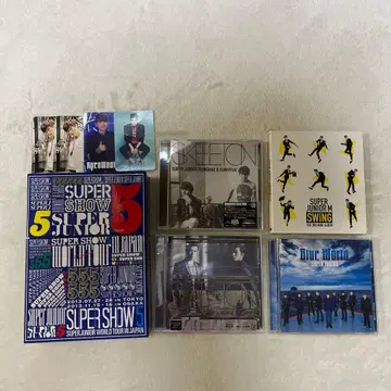 SUPERJUNIOR CD DVD 묶음 판매 트레이딩 카드 포함