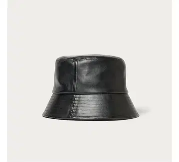 블랙 가죽 버킷 햇 / 유나이티드 애로우즈