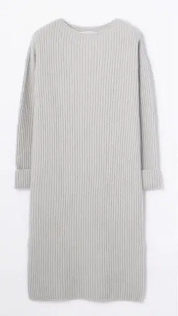 GALERIE VIE 울 캐시미어 리브 보트넥 원피스 갤러리 바이