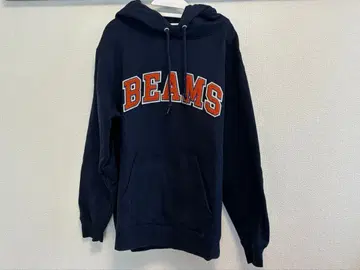 오늘 한정 가격 BEAMS 베이직 로고 후드티