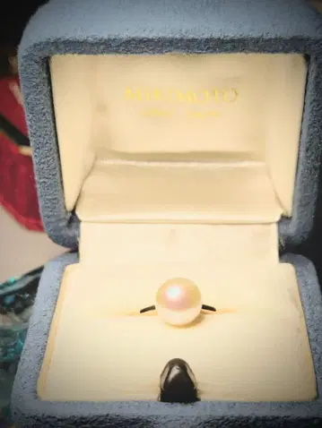 K14 미키모토 8mm 진주 반지