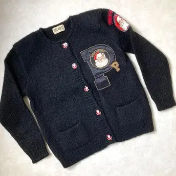 [ 새상품급 ] 핑크하우스 니트 가디건 스웨터 크리스마스 산타클로스