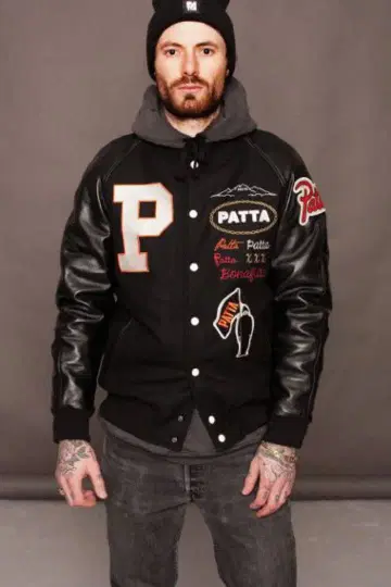 patta stadium jacket 바시티 자켓 patta