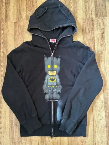 APE 배트맨 프린트 후드티