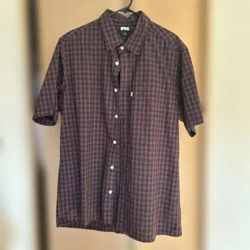FTC praid shirt 체크 무늬 반팔 셔츠