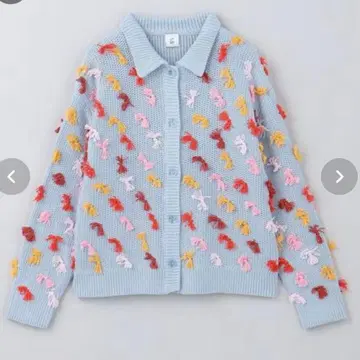 6(ROKU) 리본 니트 가디건