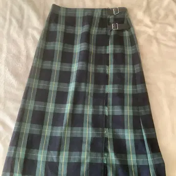SONNYLABEL 체크 무늬 롱 스커트
