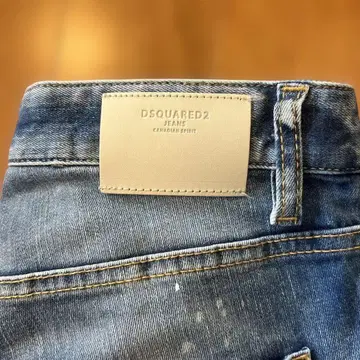 DSQUARED2 데미지 블루 데님 팬츠