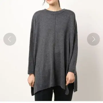 새상품 Samansa Mos2 롱 슬릿 튜닉 니트/F