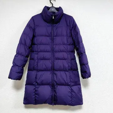 유니클로 퍼플 다운 코트 M 사이즈