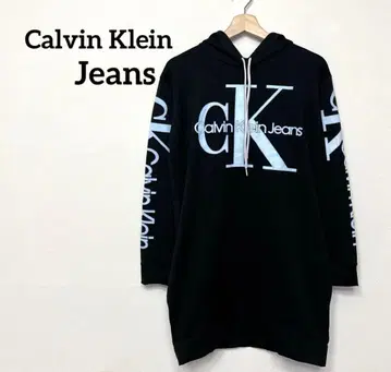 Calvin Klein Jeans 로고 원피스 안감 따뜻한 세련된