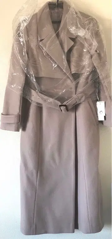 tocco closet 모카 롱 코트 핑크 베이지