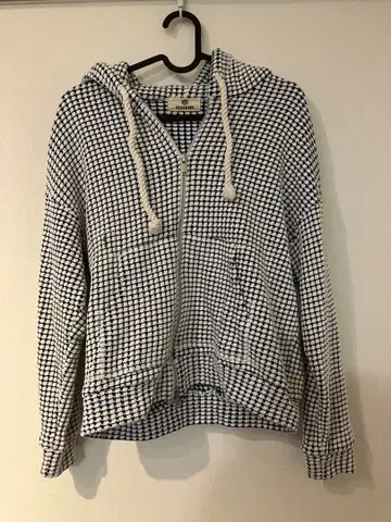 SEAGREEN 체크 무늬 집업 후드티