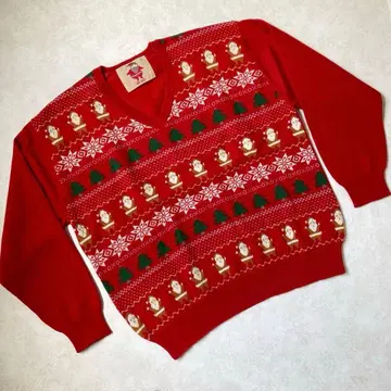 [새상품급] 핑크하우스 니트 스웨터 크리스마스 산타