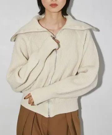 TODAYFUL 워시드 울 지퍼 니트