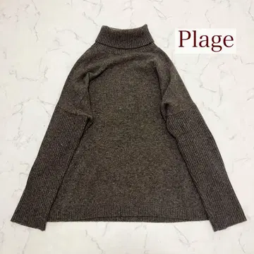[ Plage ] 이탈리아얀 사이드 슬릿 하이넥 풀오버